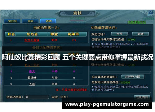 阿仙奴比赛精彩回顾 五个关键要点带你掌握最新战况 阿仙奴比赛精彩回顾 五个关键要点带你掌握最新战况